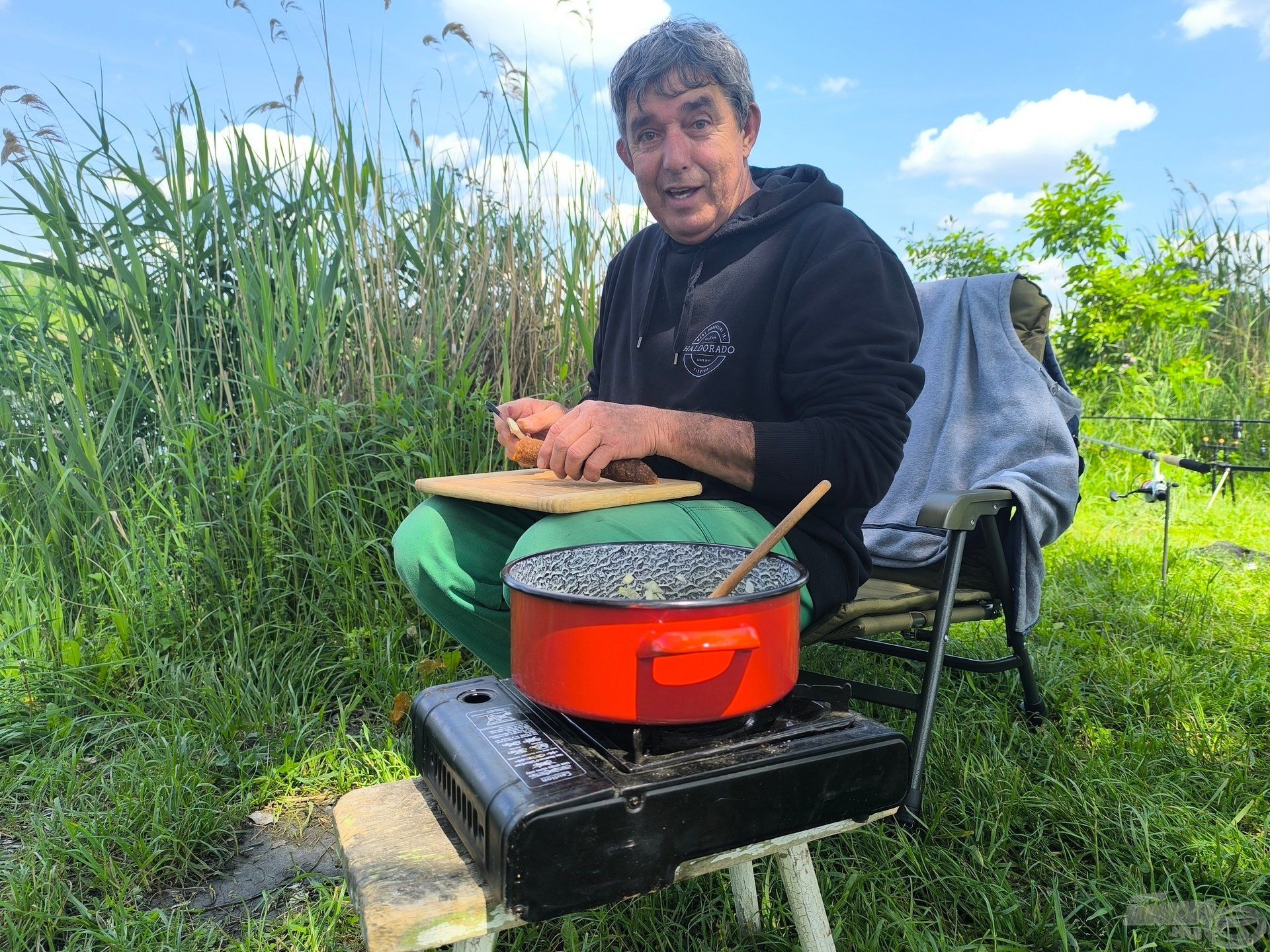 Édesapám a szakács szerepében