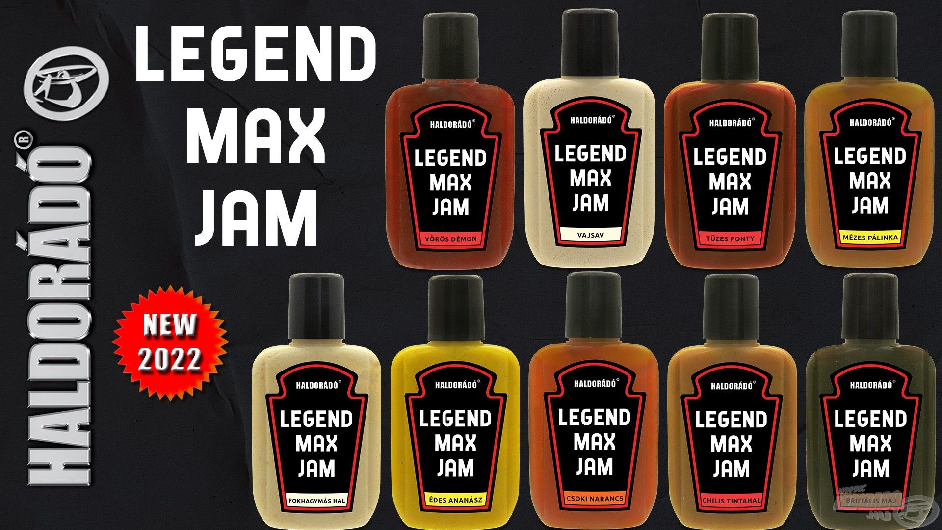 A Legend MAX Jam egy sűrű, jó tapadóképességű aroma, amely a LEGEND PELLET csalicsalád ízeiben kínál fogós alternatívát a kreatív horgászoknak