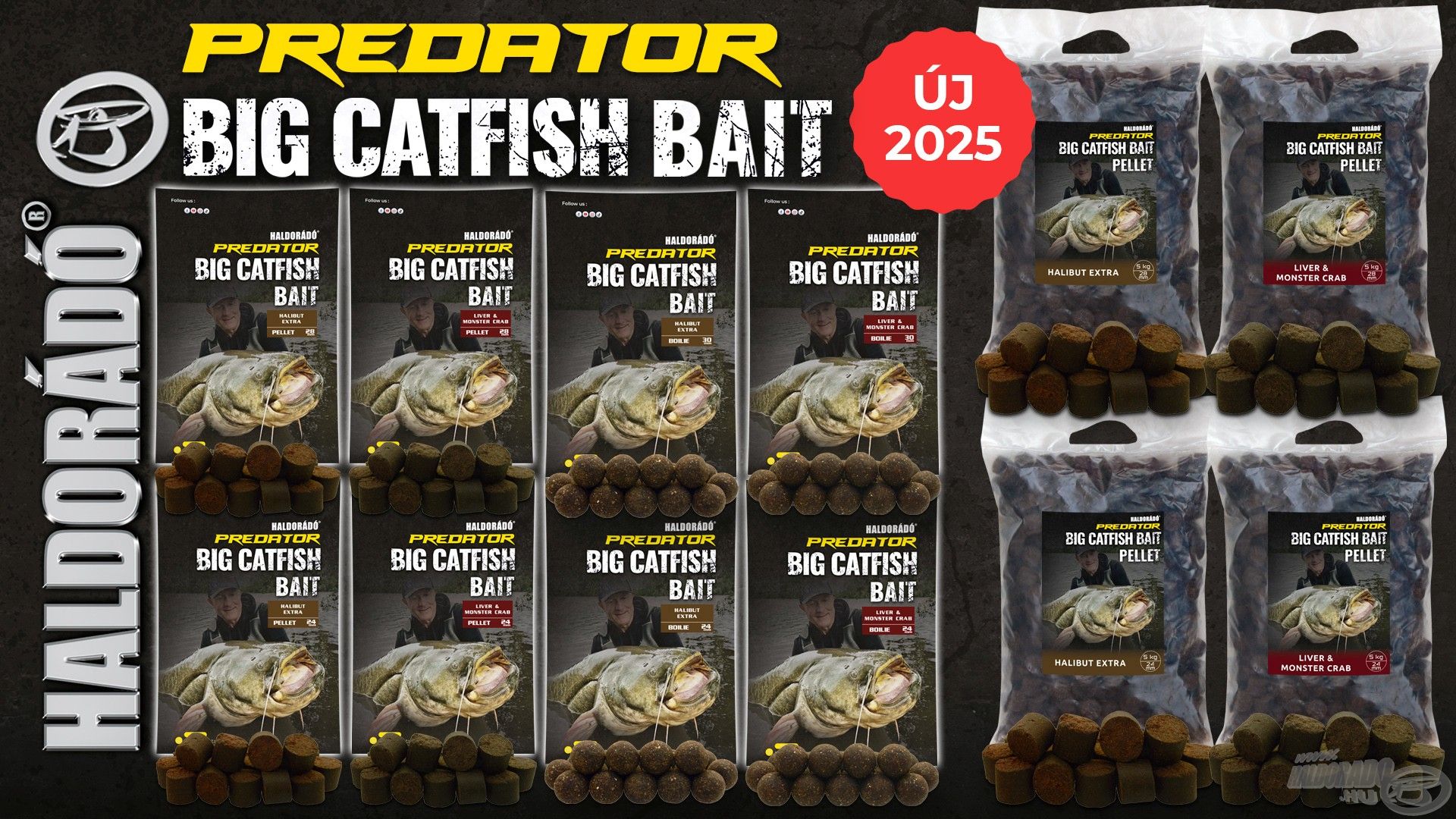 A Big Catfish Bait repertoár széles választékot kínál etetéshez optimalizált csalogatóanyagokból…