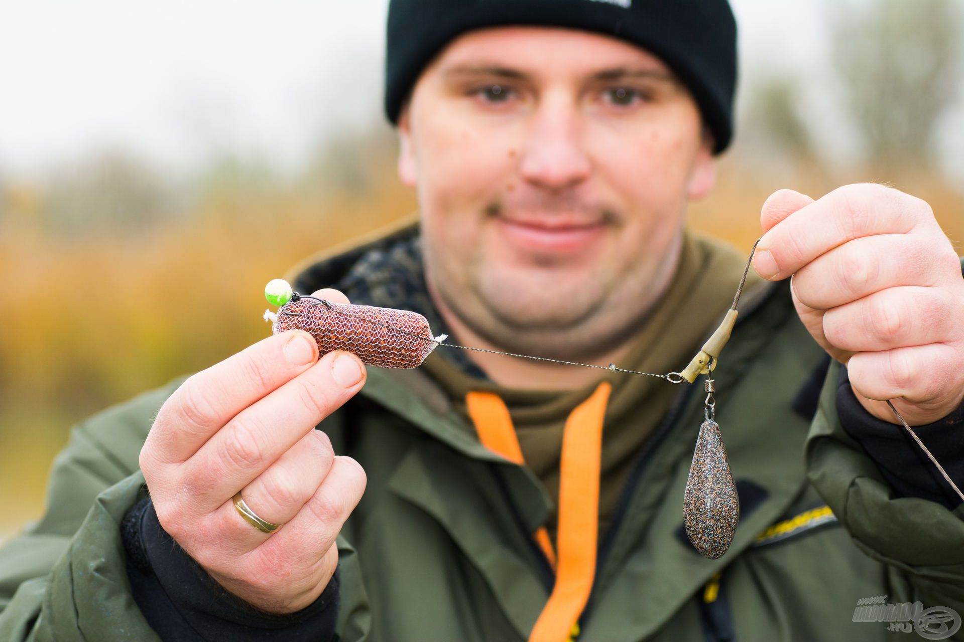 A betöltött Stick Mix rudacska megfelelő pozíciója az előkén