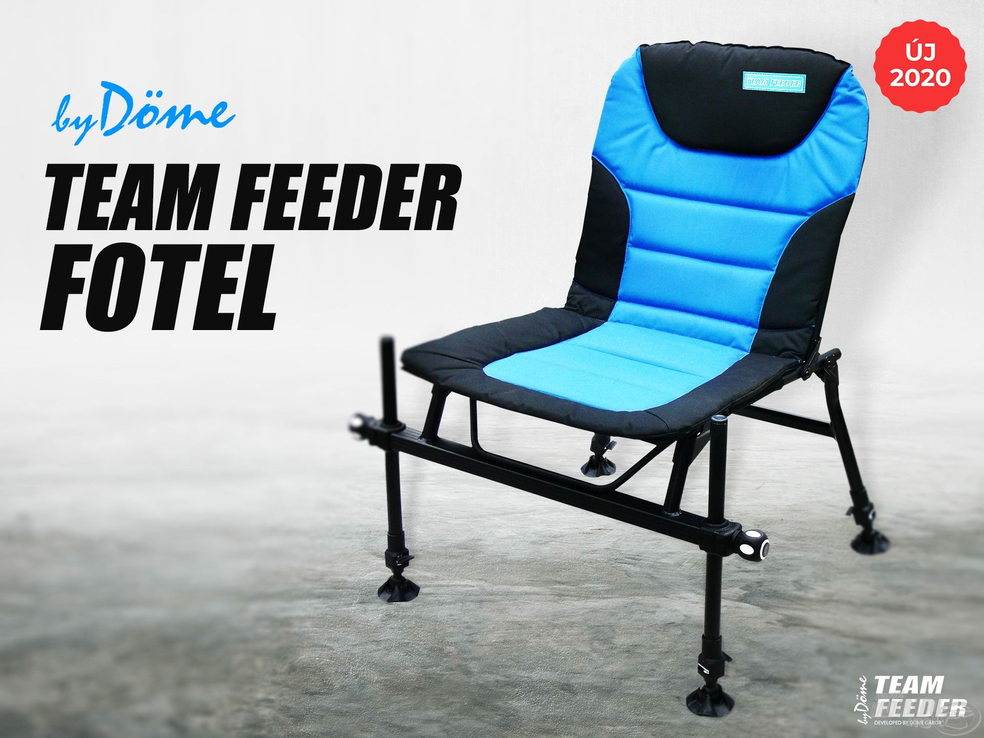 Örömmel mutatjuk be a By Döme TEAM FEEDER Fotelt, ami egy jól átgondolt, magas minőségű anyagokból készült és profi módon kivitelezett vízparti ülőalkalmatosság