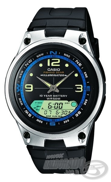  Ezt az órát a Casio kimondottan a horgászoknak tervezte