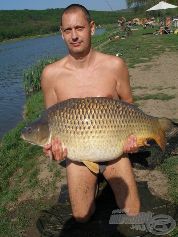 A 17,8 kilós halat megtartani nem könnyű feladat