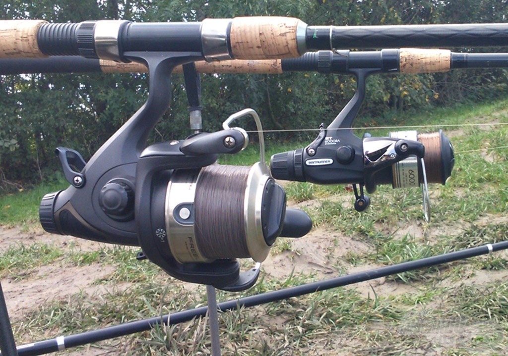 A 3,60 m-es feederre került a Spro Freeliner LCS 555 orsó 0,20 mm-es főzsinórral, míg a 3,96 m-es feeder a Shimano Baitrunner St 6000 RA orsót kapta 0,22 mm-es főzsinórral