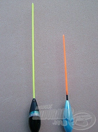 Az úszó antennájának a hosszát és vastagságát mindig az adott szituáció határozza meg