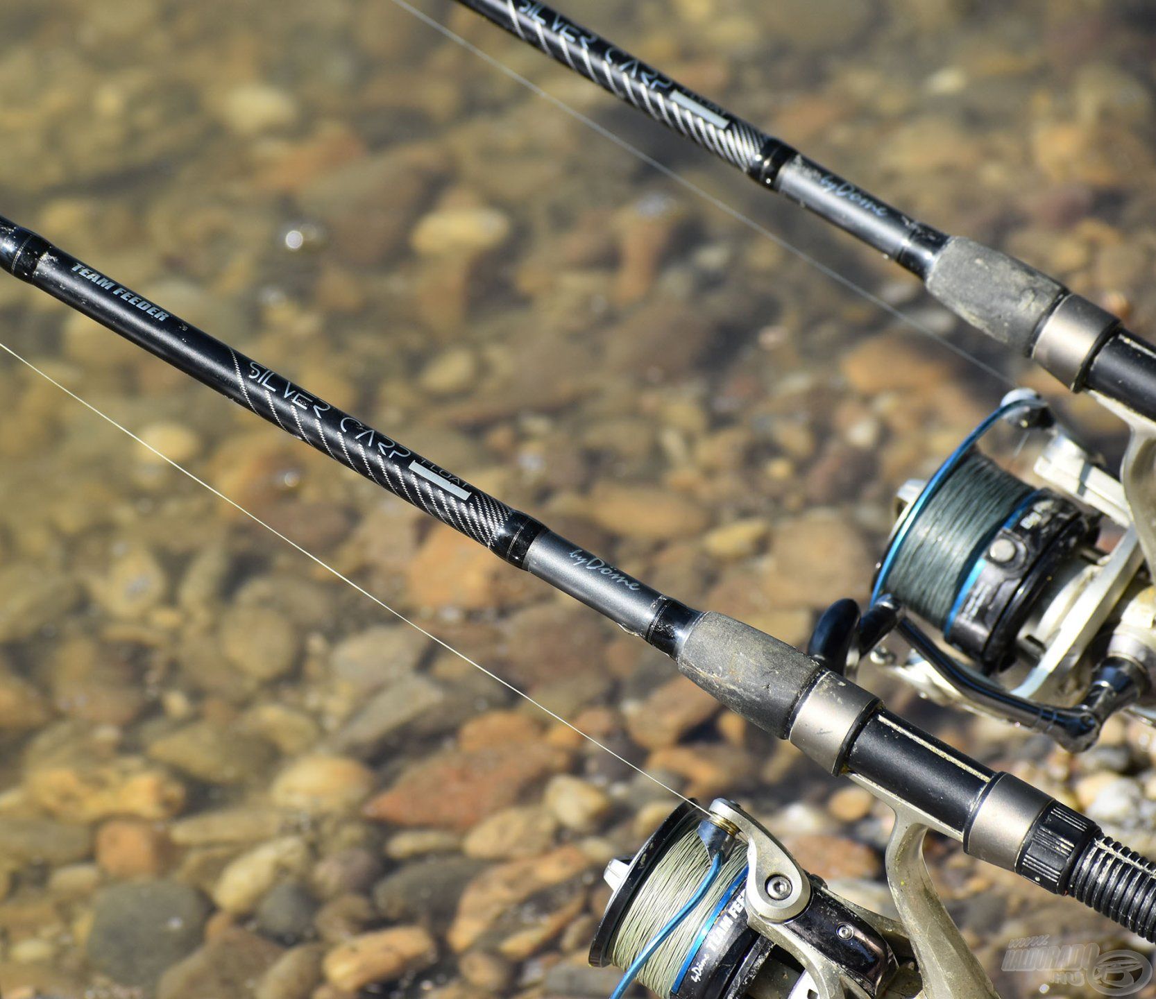 Ezúttal is a már sokszor bizonyított By Döme TEAM FEEDER Silver Carp Float 360 SXC botokat használtam