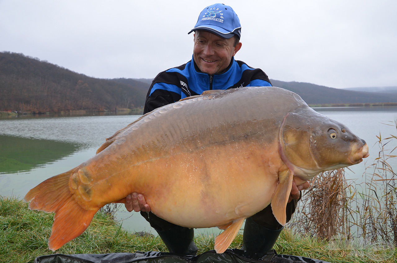 A tavalyi túra legnagyobb pontya, egyben eddigi legnagyobb halam BIG BOSS, aki 2014-ben 28,66 kg-ot nyomott. Pont egy évvel később - 2015 novemberében - már 31,15 kg volt (kár, hogy nem én foghattam ki újra)