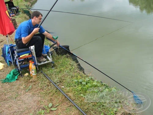 A 3 méteres merítőnyél kevés lehet, ha jobb halat akasztunk…