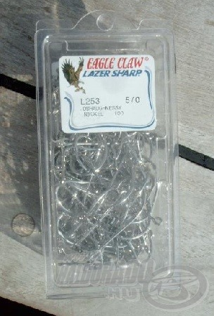 Amerikában is népszerű az Eggle Claw horog.