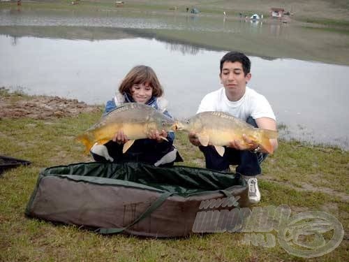 Gábor és Benji sok szép halat kifárasztottak a túra során