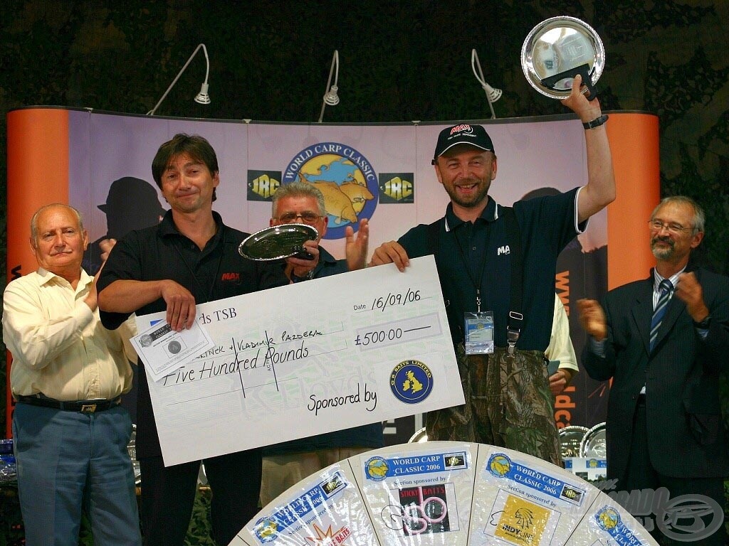 2006-ban a World Carp Classic-on 150 csapat részvételével megrendezett versenyen megszerezték az összesített 5. helyezést a cég tulajdonosai