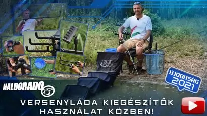 Haldorádó és By Döme TEAM FEEDER versenyláda kiegészítők használat közben!