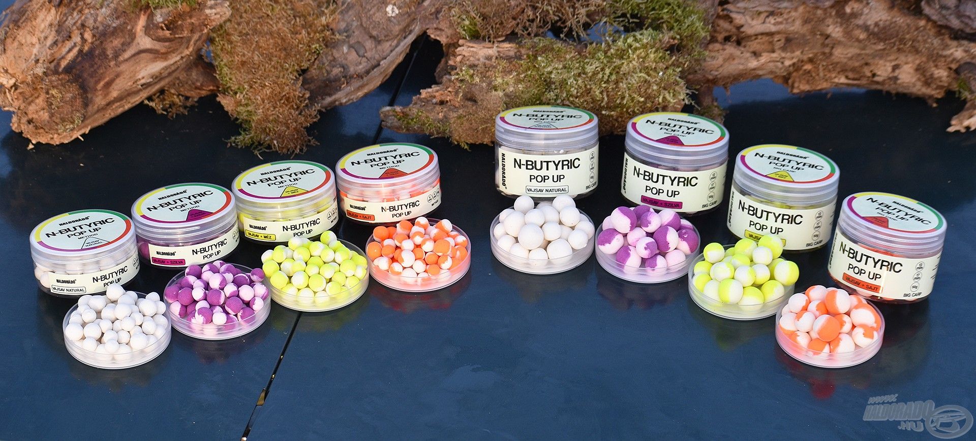 Az N-Butyric csalik kétféle méretben (Method és Big Carp), valamint négyféle ízben, látványos színekben kerülnek forgalomba