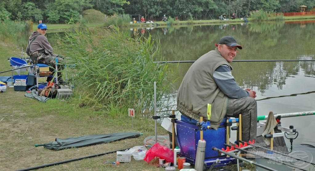 A Nánai Fishing Team tagjai szinte végig rakós bottal horgásztak…