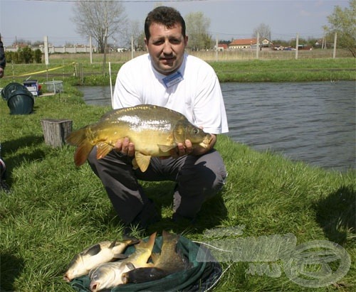 Az első nap legnagyobb halát fogta Drozdik Ottó