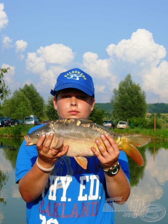 Az odafigyelés, és a kitartó tanulás eredménye ez a gyönyörű tükörponty