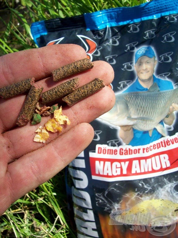 A Nagy Amur pelleteket is tartalmaz…