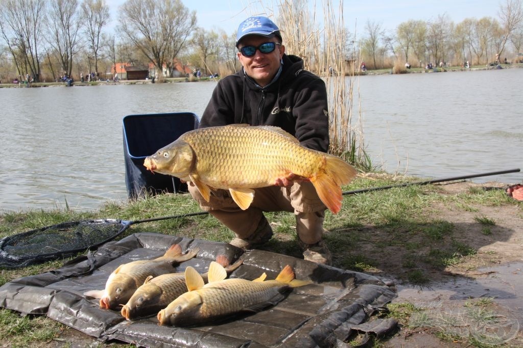 Döme Gábor halai összsúlya 22 kg felett van