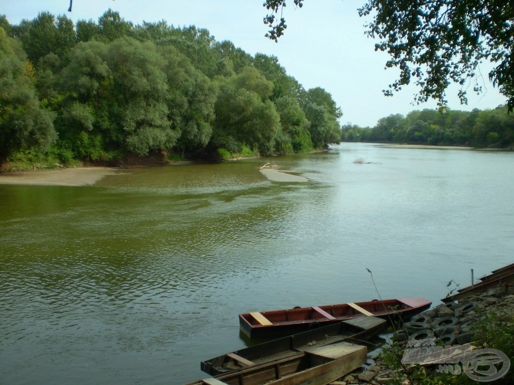 A csónakkikötőnél