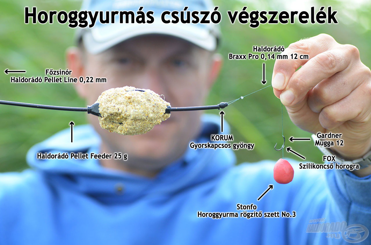 Ezzel a végszerelékkel kereső horgászatot végeztem, a szemközti nádas közelében megbúvó halakat vettem üldözőbe