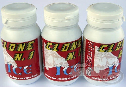 A Clone Ice Liquid kifejezetten hidegvízi horgászatokra lett kifejlesztve, csalogató hatását a hideg vízben is tökéletesen ki tudja fejteni. Egy kiló száraz alapanyaghoz 40-50 ml-t szoktam adagolni belőle