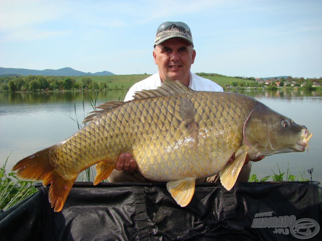 Íme, a 17,6 kg-os óriás ponty