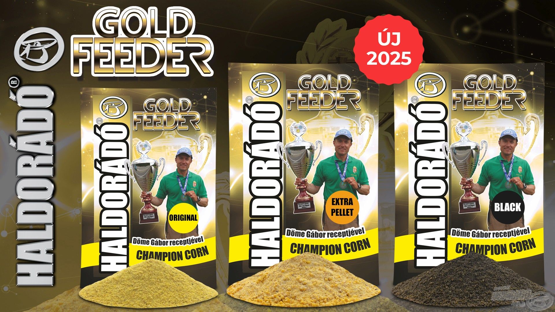 A Gold Feeder - Champion Corn etetőanyag immár három változatban érhető el kínálatunkban