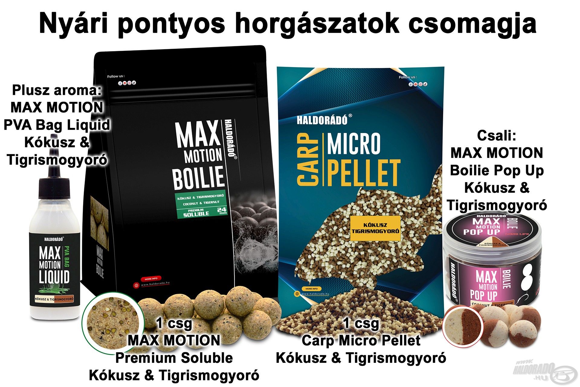 Nyári pontyos horgászatok csomagja