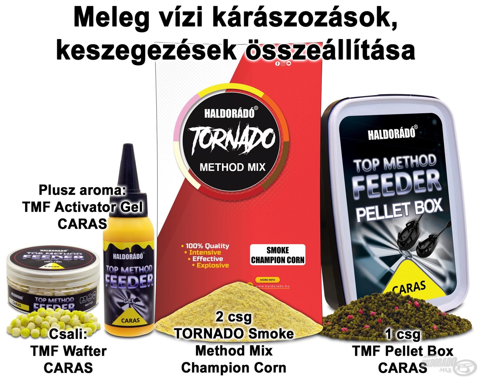 Meleg vízi kárászozások, keszegezések összeállítása