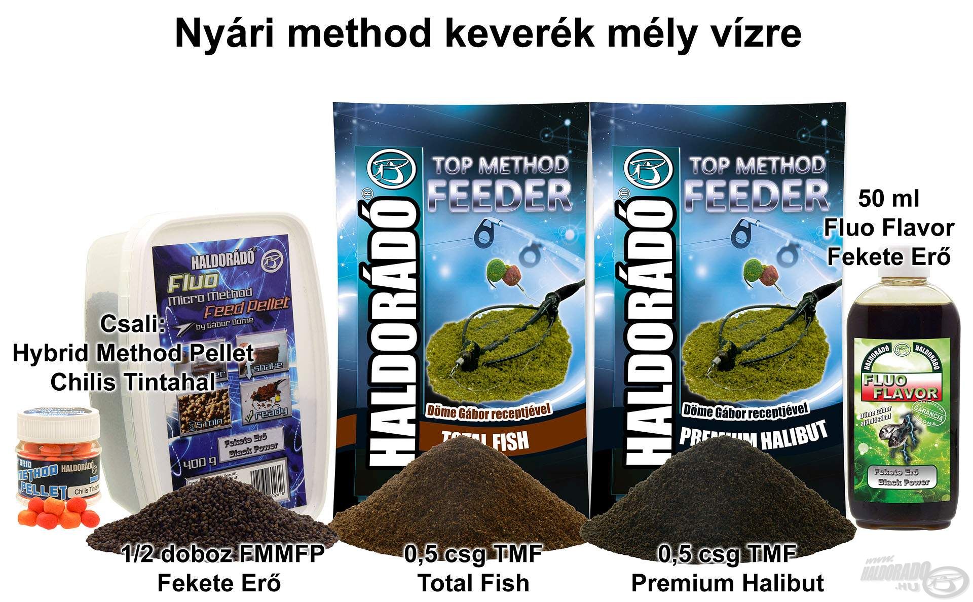 Nyári method keverék mély vízre