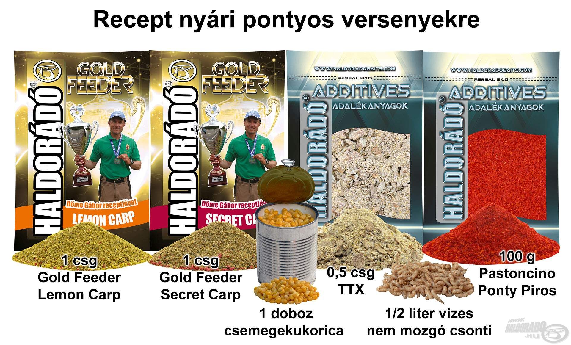 Recept nyári pontyos versenyekre