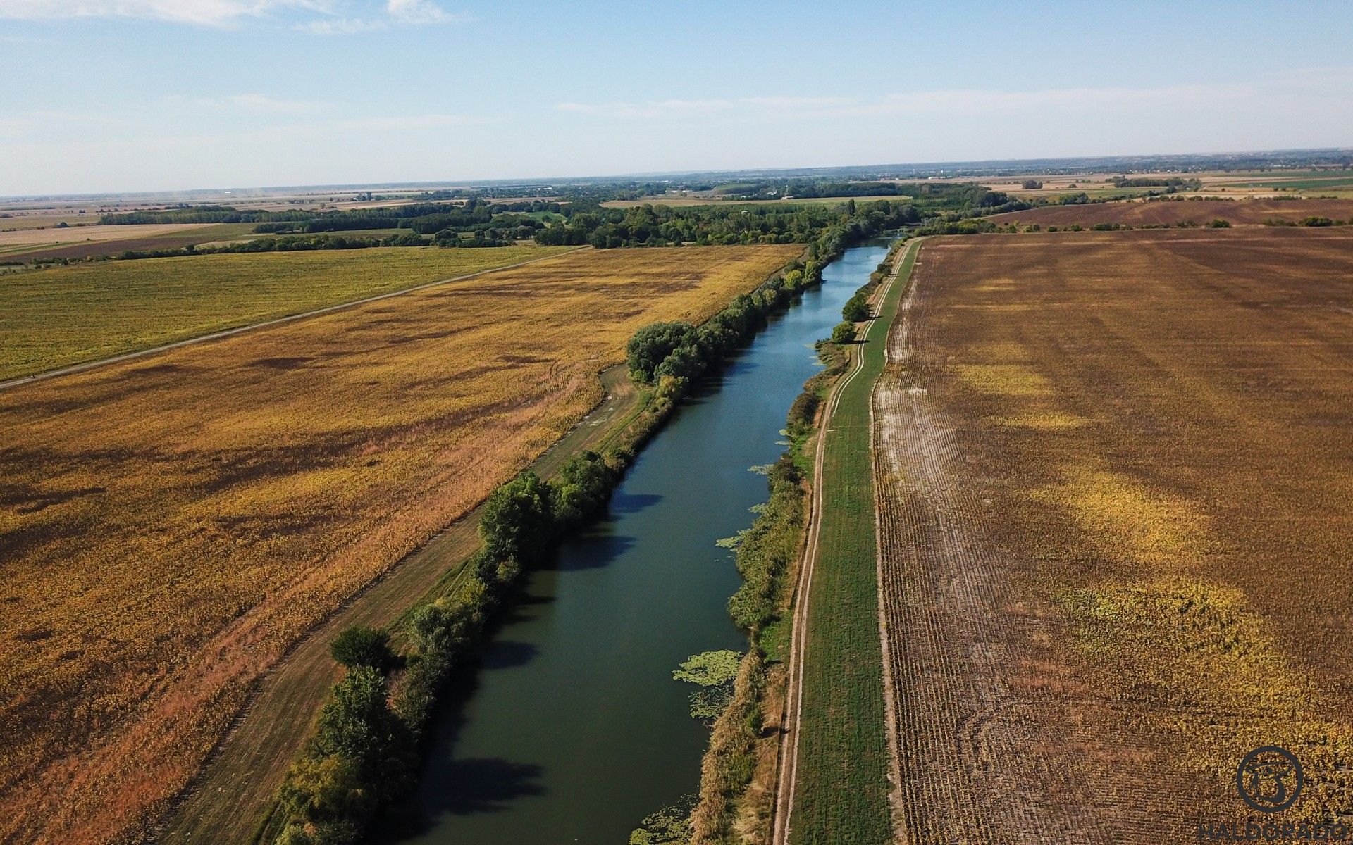 A Fűzvölgyi-csatorna madártávlatból