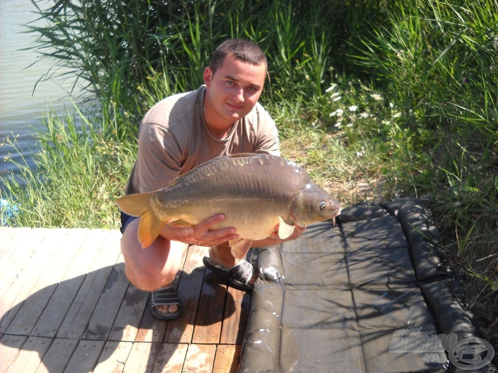 Gábor és 7,5 kg-os tükröse