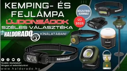 Praktikus lámpák horgászathoz és kempingezéshez a HALDORÁDÓ kínálatában