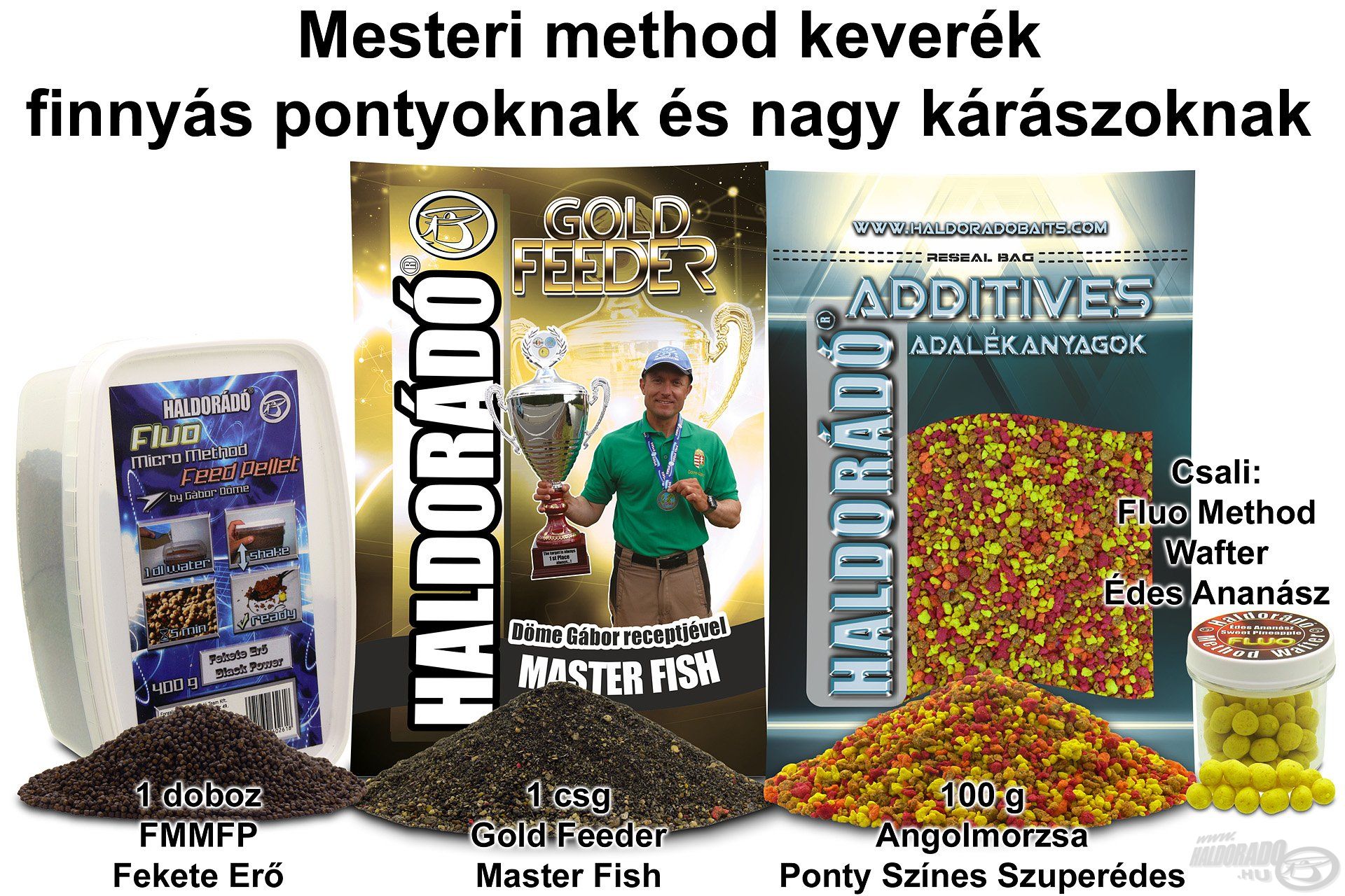 Mesteri method keverék finnyás pontyoknak és nagy kárászoknak