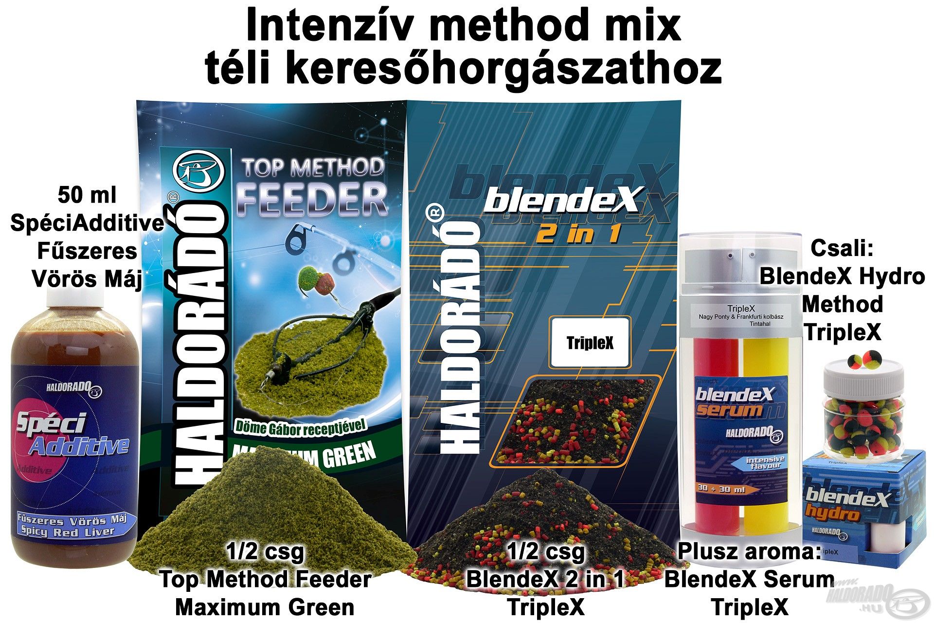 Intenzív method mix téli kereső horgászathoz