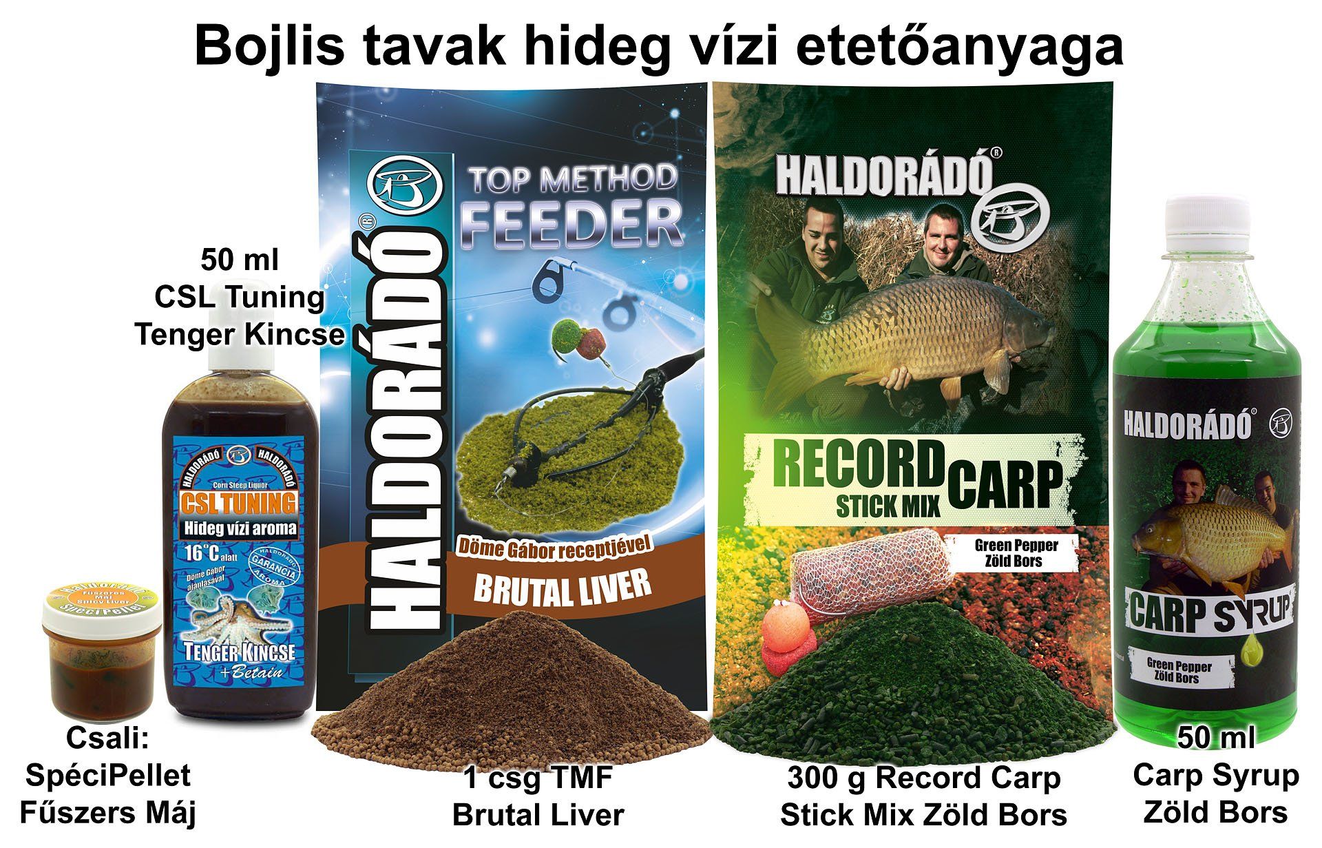 Bojlis tavak hideg vízi etetőanyaga