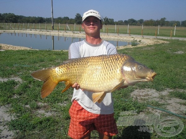 A tavon fogott legnagyobb, 10,5 kg-os pontyom