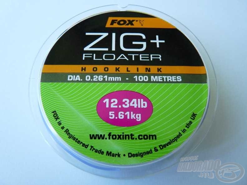 Ha fluorocarbon, akkor Zig + floater