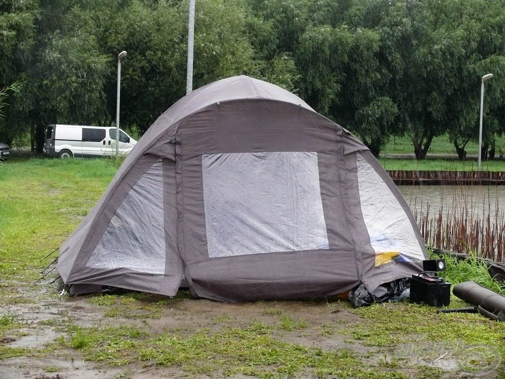 Éjszakai szálláshelyünk a horgászhely közelében