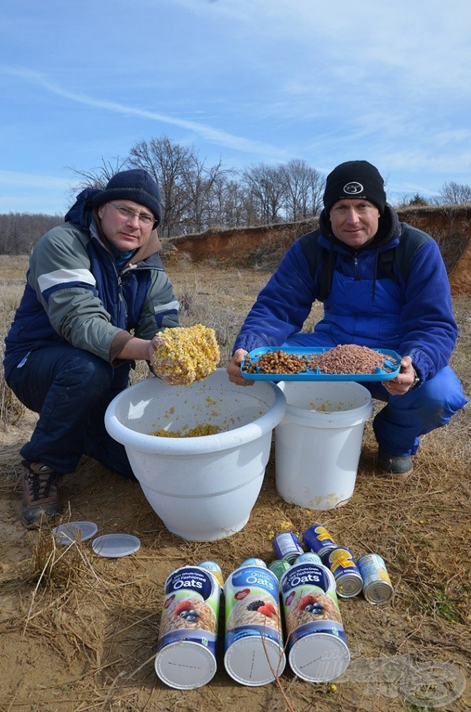 A Buffalo Carp csalogatóanyagok emberi fogyasztásra alkalmas élelmiszerekből álltak össze