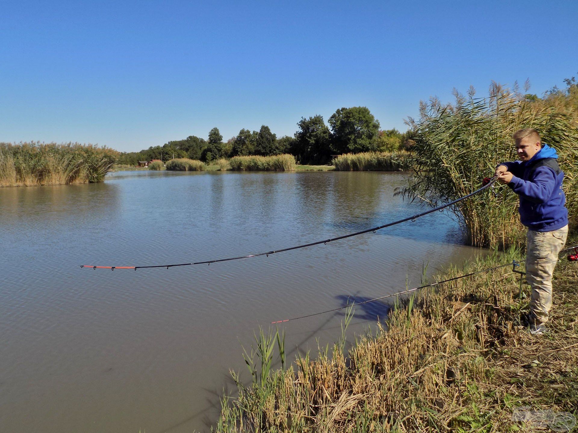 … majd fárasztani a tó remek erőben lévő pontyait. By Döme - Master Carp Pro Heavy feederbotjaim minden esetben a helyzet magaslatán álltak, legyen szó bármekkora halról!