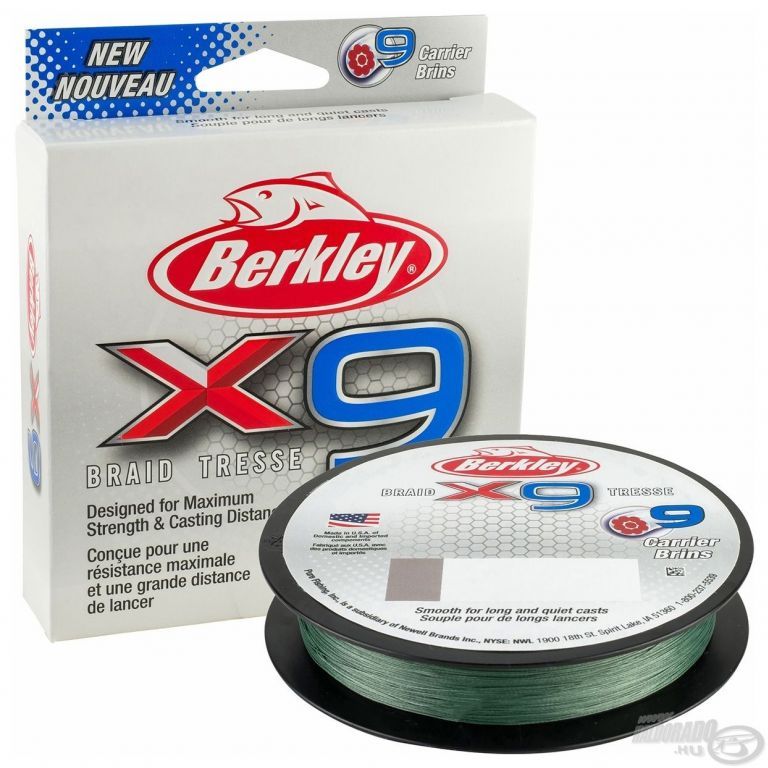 Berkley X9 Braid Low-Vis Green 150 m - 0,17 mm
