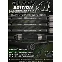 BLACK EDITION NEW GENERATION CARP 390 3,5 Lbs távdobó nagypontyos horgászbot termék kép