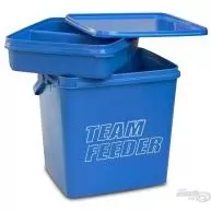 By Döme TEAM FEEDER Szögletes vödör csalizó tálcával 10 L