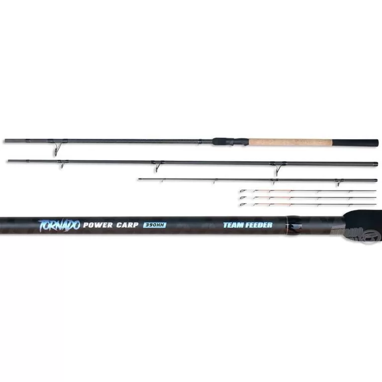 By Döme TEAM FEEDER Tornado Power Carp 390XH horgászbot + Dobókesztyű ujj / 2