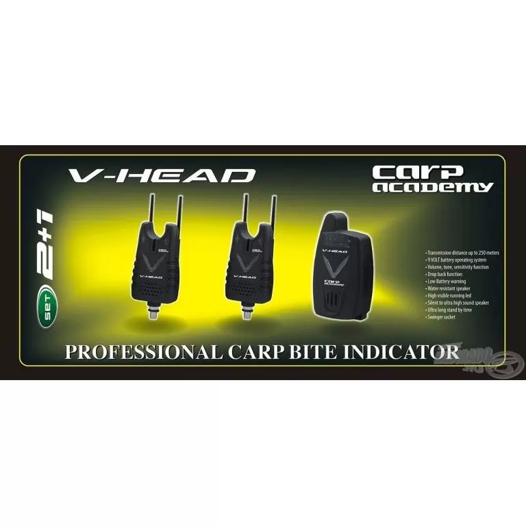 CARP ACADEMY V-Head elektromos kapásjelző szett 2+1 darabos / 1