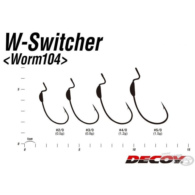 DECOY Worm 104 W Switcher 2/0 - 0,5 g