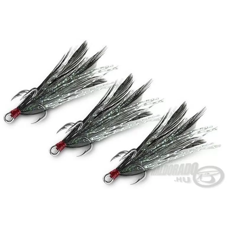 DELPHIN B!RD Triple hook fekete tollak - 4 / 2