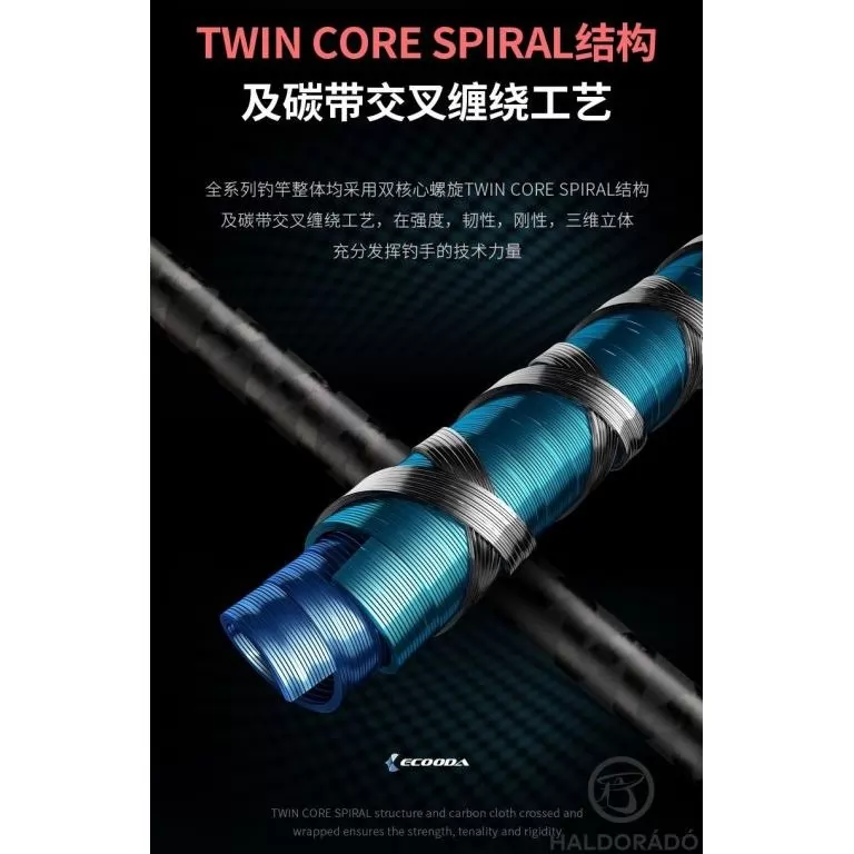 ECOODA ExairEtika Tai Raba 206HS Spinning JIG-es kősüllős, süllős horgászbot / 7